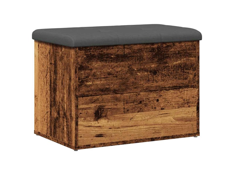  Banc chambre, banc de rangement vieux bois 62x42x45 cm bois d'ingénierie  - Conforama C