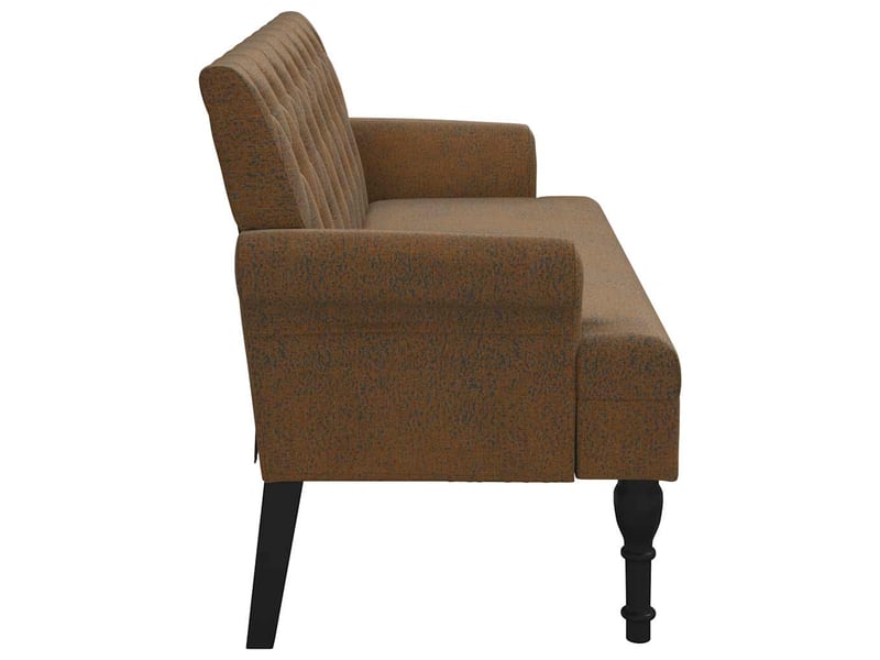  Canapé 2 places avec dossier marron 120x62x75,5 cm similicuir daim  - Conforama D