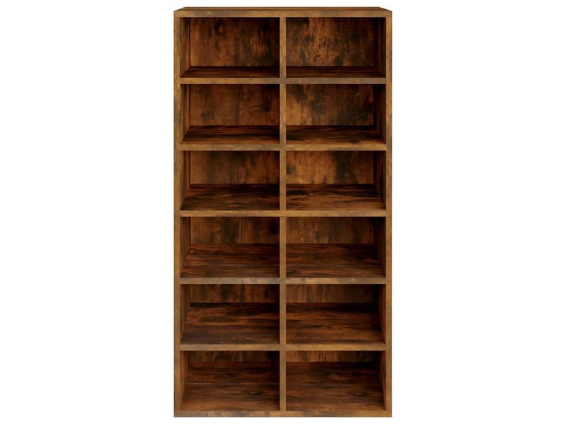  Meuble à chaussures, étagère à chaussures chêne fumé 54x34x100,5 cm  - Conforama D