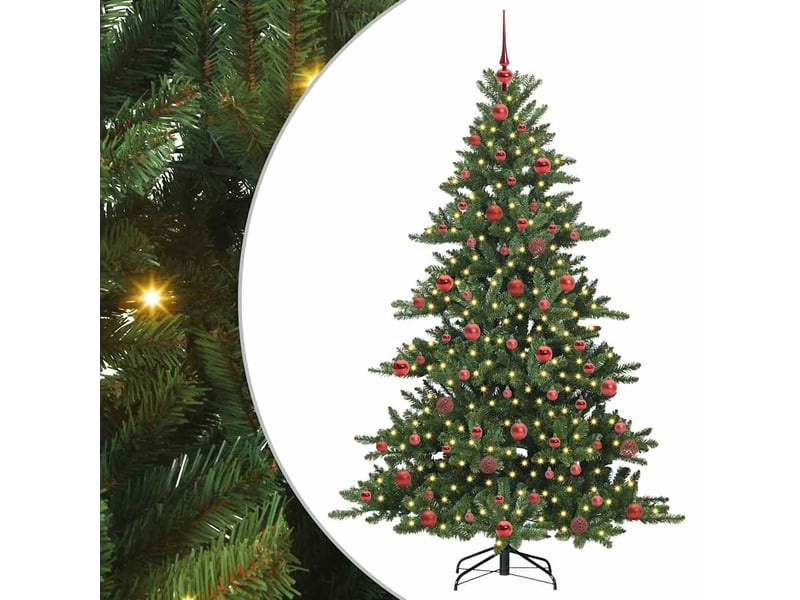  Sapin de noël, arbre de noël artificiel à branches articulées vert 180 cm cf61091  - Conforama A