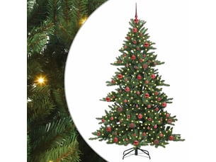 Sapin de noël, arbre de noël artificiel à branches articulées vert 180 cm cf61091
