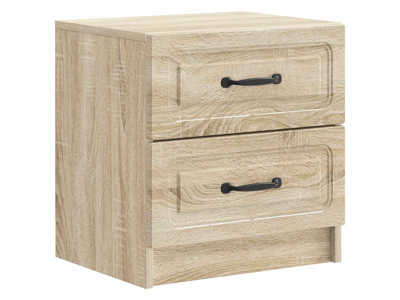 Table de chevet - cabinet de chevet - table de nuit 2 pièces chêne sonoma 43 x 34,5 x 44,5 cm - Conforama D