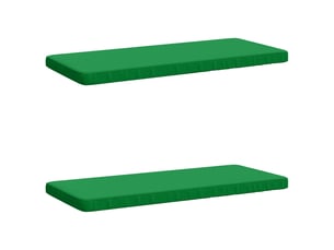 Lot de 2 coussins de banc, coussins d'assise vught 100 % polyester vert cf58207