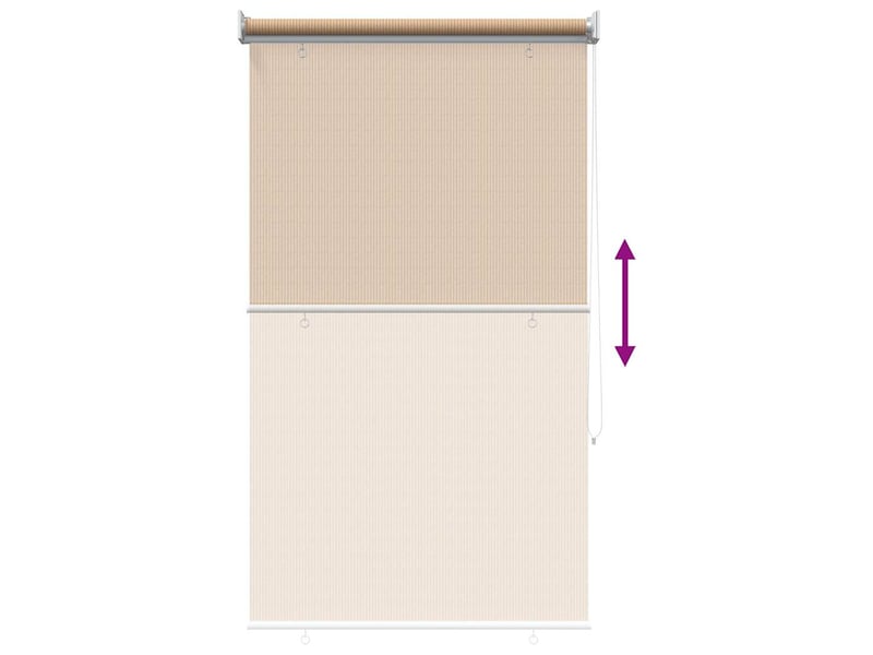  Store enrouleur, store roulant d'extérieur 85 (l) x 140 (h) cm beige cf47420  - Conforama D