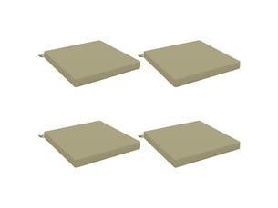 Lot de 4 coussins de siège, coussins d'assise soest 100 % polyester cf60229
