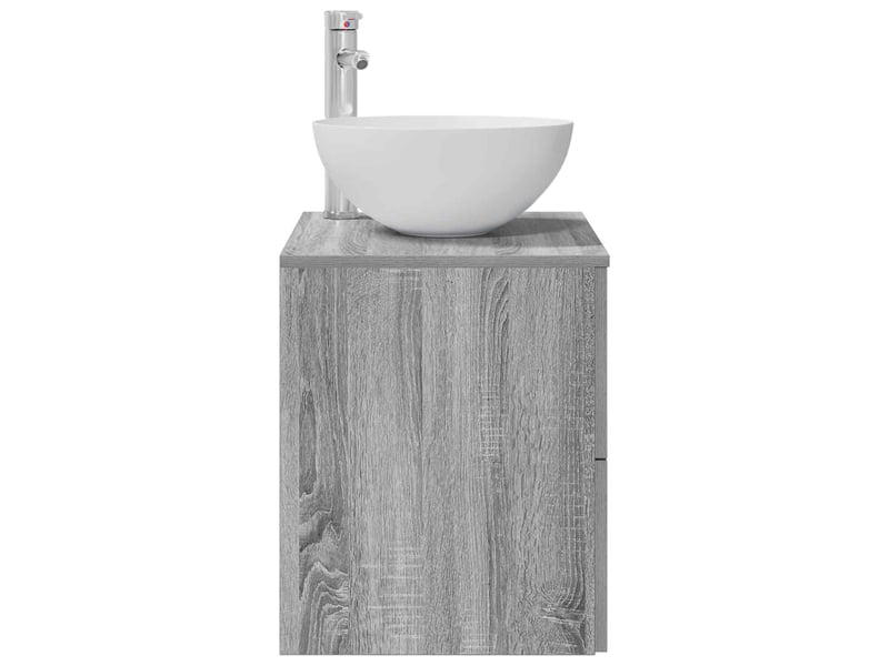  Vanité de lavabo mural, meuble de rangement sonoma gris 49.5x41x64.5 cm shl8328  - Conforama D