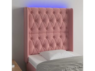 Tete de lit A poser largeur 83 cm rose