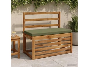 Lot de 2 coussins de banc, coussins d'assise soest 100 % polyester vert olive cf57594