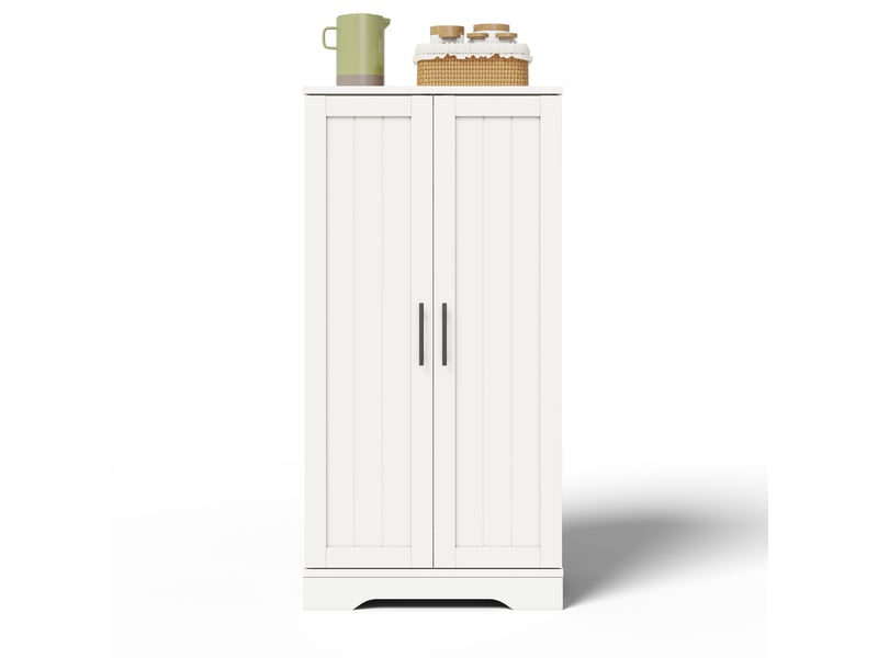 Meuble de cuisine avec éclairage led à détection muvano, blanc, 2 portes, 60 × 40 × 120 cm - Conforama A