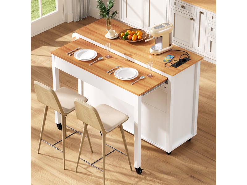  Desserte 3 portes 2 tiroirs coloris blanc mdf desserte blanc - Conforama E