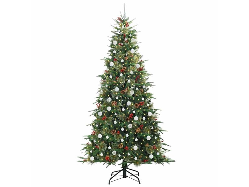  Sapin de noël artificiel, arbre de noël à branches articulées vert 240 cm shl1470  - Conforama C