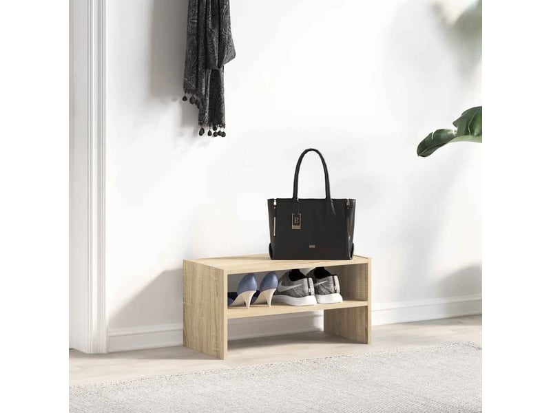  Meuble à chaussures, étagère à chaussures empilable chêne sonoma 60x30x30,5 cm  - Conforama C