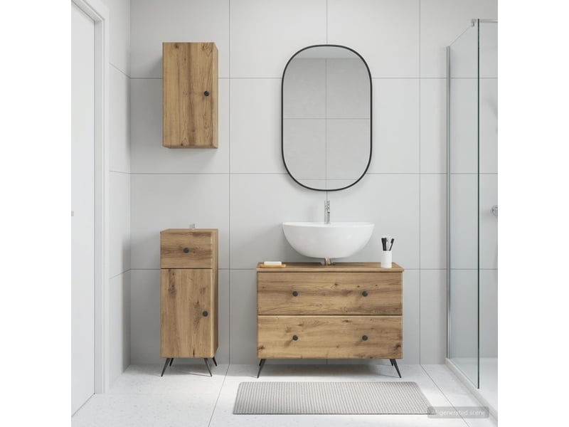 Ensemble de meuble de salle de bain 3 pièces breda cf63336 - Conforama B