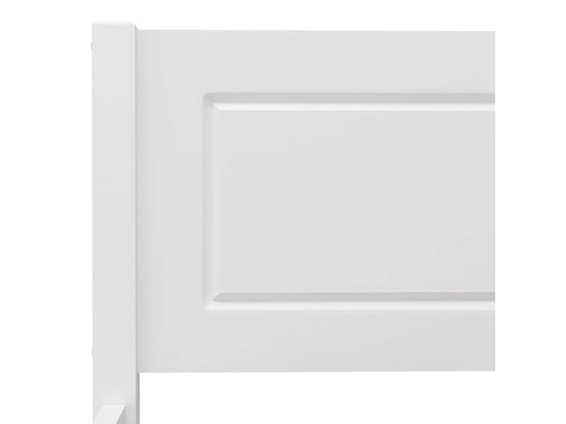  Lit double- lit adulte -  cadre de lit sans matelas bois massif de pin blanc 200x200 cm  - Conforama D