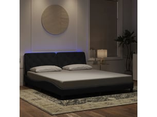 Lit 2 places 180x200 cm coloris noir