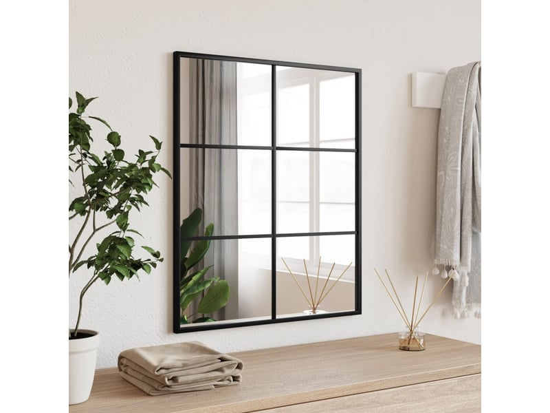  Miroir mural noir 50x60 cm rectangulaire fer cf62851  - Conforama B