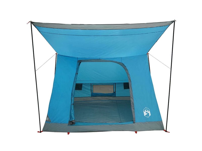 Tente de camping 4 personne bleu taffetas imperméable shl48494 - Conforama D