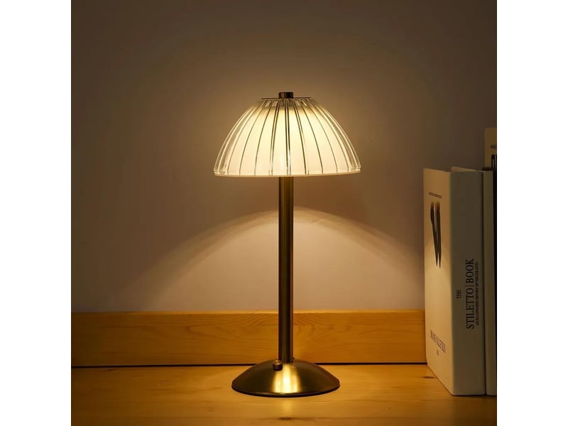  Lampe de chevet led sans fil rechargeable usb, commande tactile, 3 températures de couleur  - Conforama B