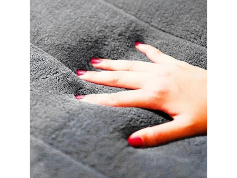  Tapis de bain en mousse à mémoire de forme antidérapant - 40 x 60 cm - gris  - Conforama D