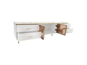 Meuble tv coloris blanc 170 cm VLIVRA  