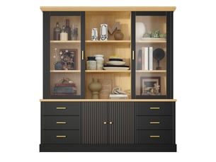 Buffet   6 tiroir(s)  Morn Vibe - 140 cm coloris noir 