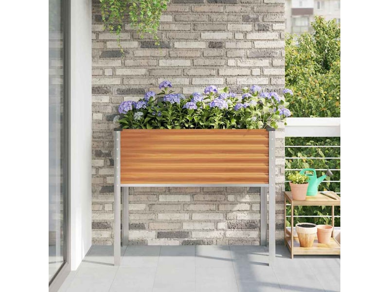  Jardinière - cache-pot de jardin marron clair 100 x 45 x 90 cm  - Conforama D