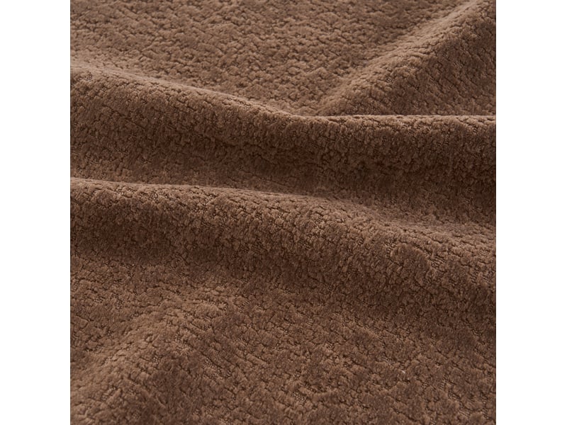  Canapé droit modulable convertible 5 places en tissu marron 263 cm, confort doux pour salon moderne  - Conforama E