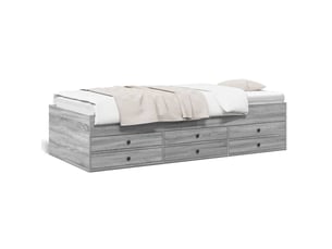 Lit simple 100x200 cm    coloris gris