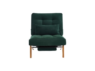Fauteuil relax manuel   Velours côtelé vert