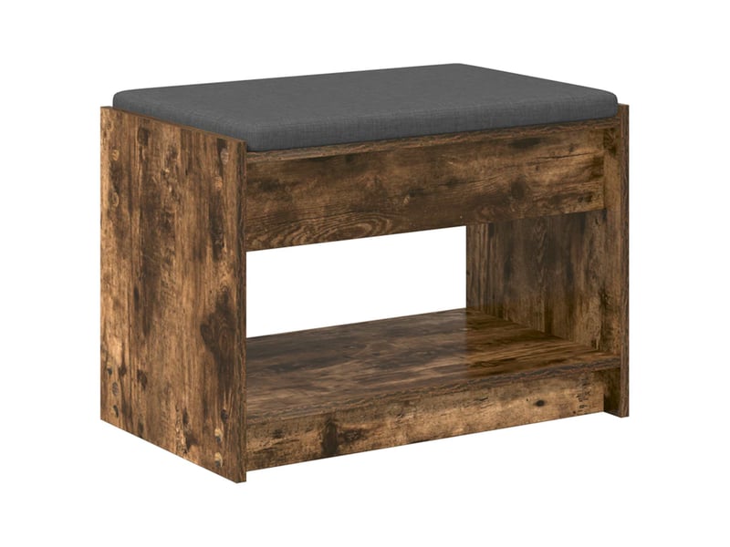  Banc d'entrée, banc interieur chêne fumé 63x38x45 cm  - Conforama A