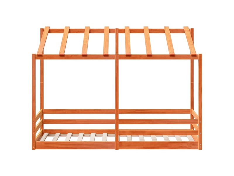  Lit pour enfants - lit jeune sans matelas  marron 90x190 cm pin massif  - Conforama D