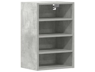 Meuble de rangement cuisine, armoire suspendue gris béton 40x29,5x60cm bois d'ingénierie