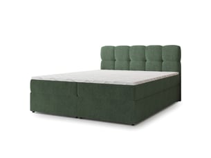 Lit avec rangement 180x200 cm <strong>MASSENO</strong> <strong></strong> coloris vert