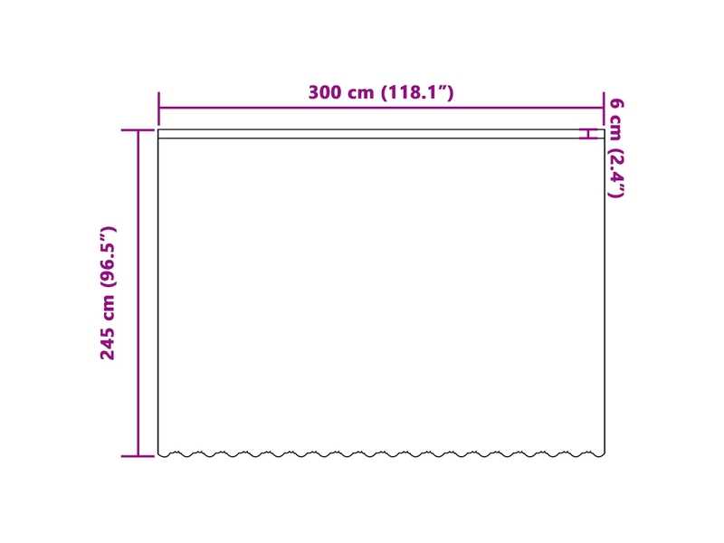  Rideau en dentelle, rideau ajouré, voilage blanc 300 x 245 cm polyester cf43798  - Conforama E