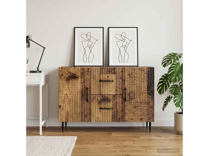  Buffet - bahut - meuble de rangement bois ancien 89 x 34,5 x 60 cm bois d'ingénierie  - Conforama B