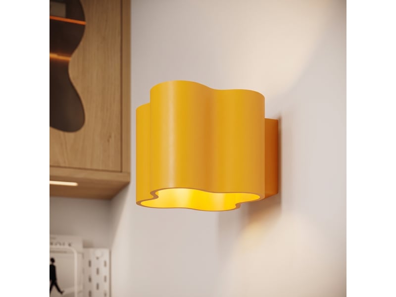  Plafonnier ovio 1 jaune gu10 aluminium moderne 10x12x12cm SL.3386 - Conforama D