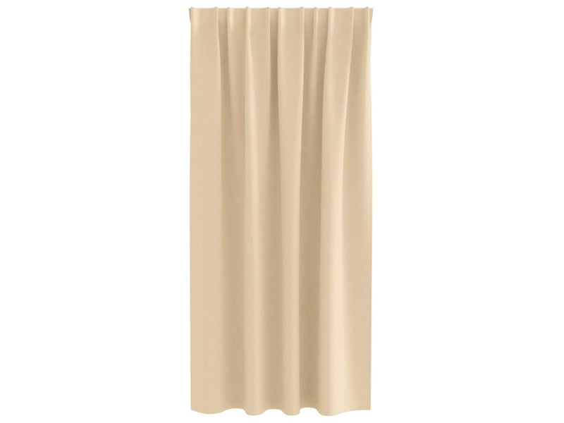Lot de 2 rideaux occultants, rideaux black-out avec anneaux crème 175 x 140 cm cf44623 - Conforama D