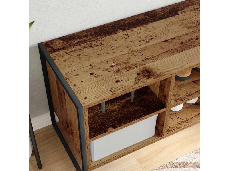  Banc à chaussures, meuble à chaussures 100x35x44 cm bois d'ingénierie shl782  - Conforama D