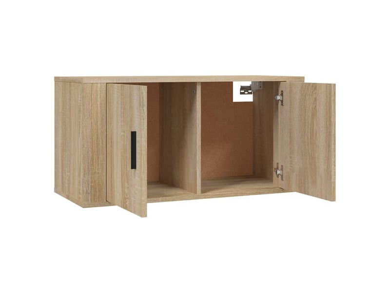  Ensemble de meubles tv 3 pcs chêne sonoma bois d'ingénierie shl55558  - Conforama E