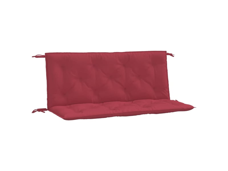  Lot de 2 coussins de banc de jardin, coussins d'assise rouge bordeaux tissu oxford cf58689  - Conforama A