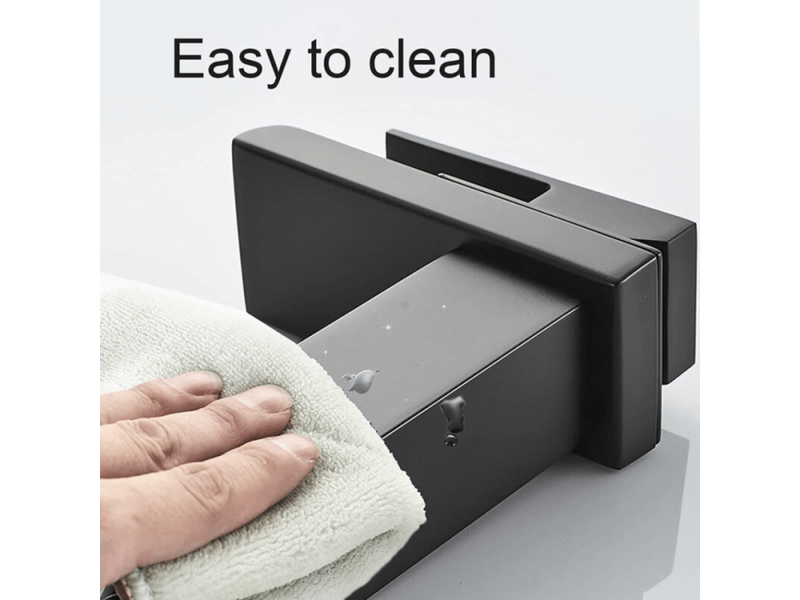  Noir robinet cascade pour salle bain mitigeur de lavabo en acier inox eau froide et chaude disponible avec tuyau 38  - Conforama C