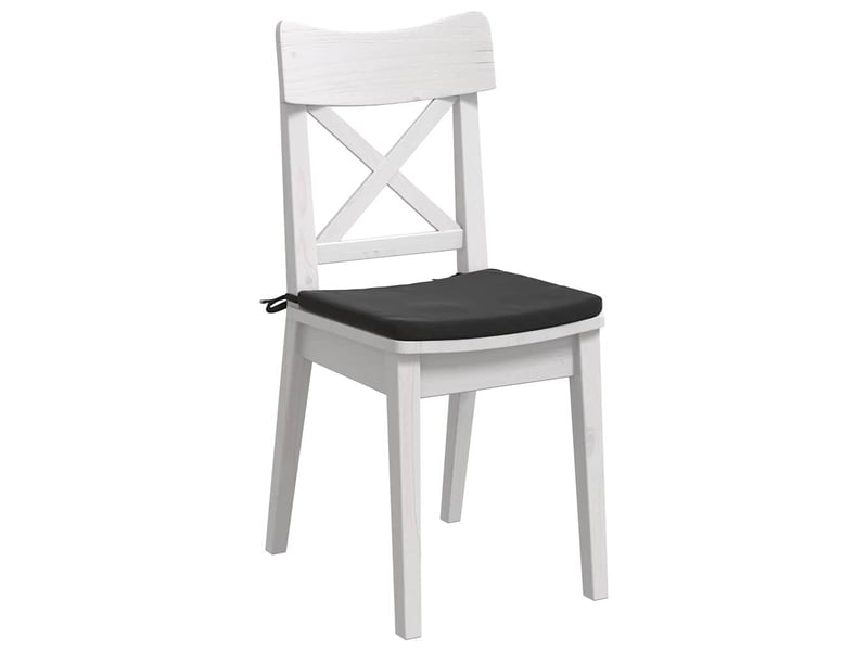  Lot de 4 coussins de siège, coussins décoratifs velours noir 40 x 40 x 3 cm cf60041  - Conforama C