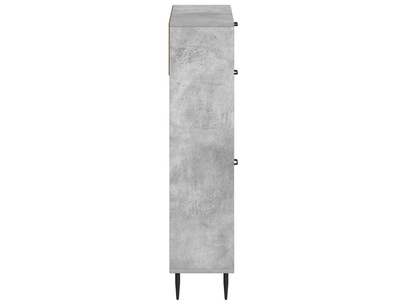  Meuble à chaussures, armoire à chaussures haarlem 78x24x103 cm bois d'ingénierie shl2171  - Conforama E