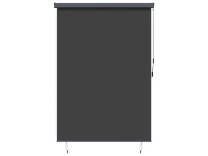 Store enrouleur, store à rouleau anthracite 180 x 250 cm tissu et aluminium cf44945