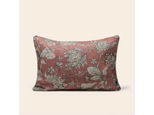 Housse de coussin en fleurs indiennes imprimées  lilivati