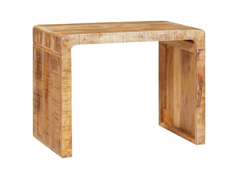 Table d'appoint, table de salon marron 60 x 35 x 46 cm bois de mangue massif - Conforama C