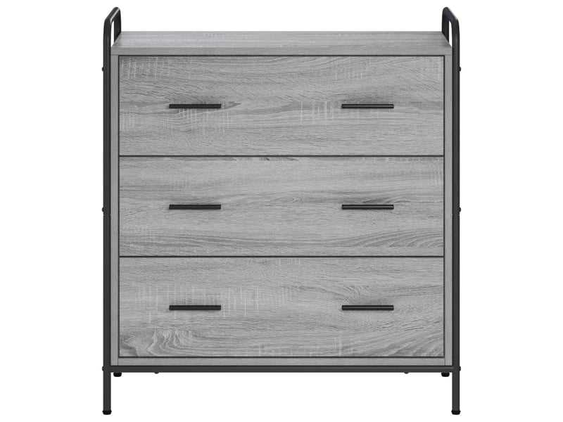 Buffet salon, buffet de rangement sonoma gris 97x33x81 cm bois d'ingénierie shl3549 - Conforama D