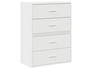 Commode 4 tiroir(s)    <strong></strong> <strong></strong> coloris blanc largeur 60 cm