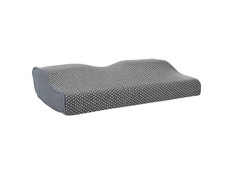  Oreiller, coussin cervical gris mousse à mémoire de forme 59 x 34 x 12 cm cf51357  - Conforama C