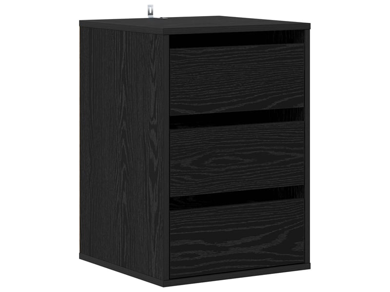  Armoire à tiroirs, commode 3-tiroir chêne noir 41x40x58 cm  - Conforama A